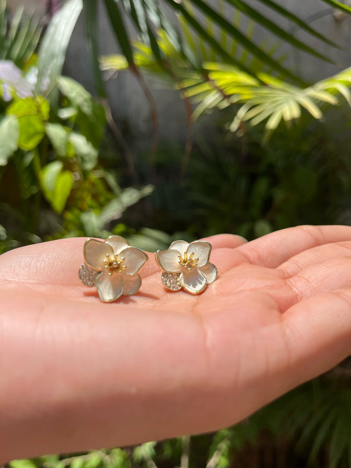 Blossom Glow Stud Earrings